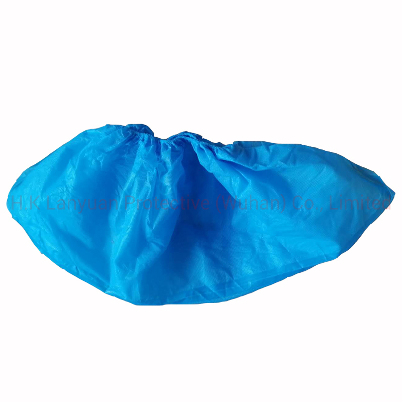 Non-Woven Blue Anti Slip Medical Surgical Disposable Nonwoven Shoecover