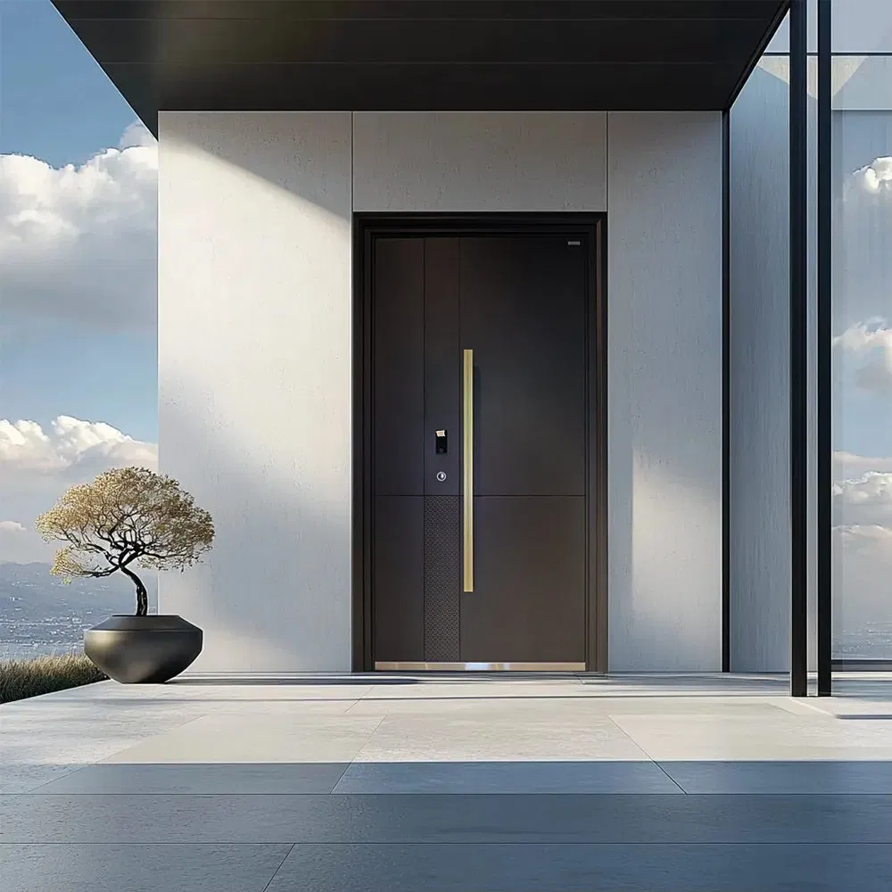 Best Design Modern Metallic External Entry Entrance Door for Villa Houses