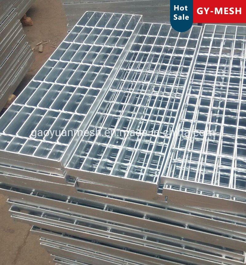 Steel Grating for Stair Treads with Plate Nosing