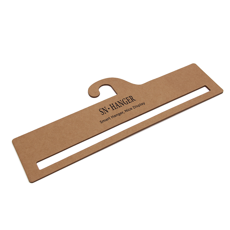 Kraft Paper Cardboard Hangers for Fashion Apparel Display with Custom Size and Logo Printing