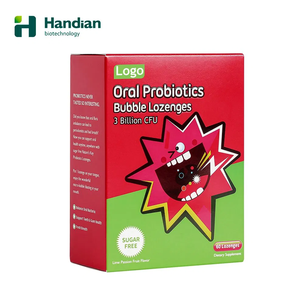 Support Teeth & Gums Health and Fresh Breath 3 Billion Cfu Probiotics Oral Probiotic Bubble Lozenges Tablets