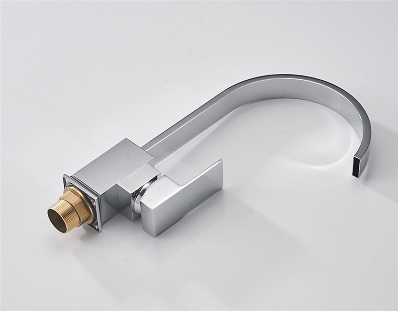 Hotel Bathroom Faucet Basin One Handle Cold Water kitchen Sink Swan Washbasin Single Vanity Brass Spout Kitchen Faucet Kitchen