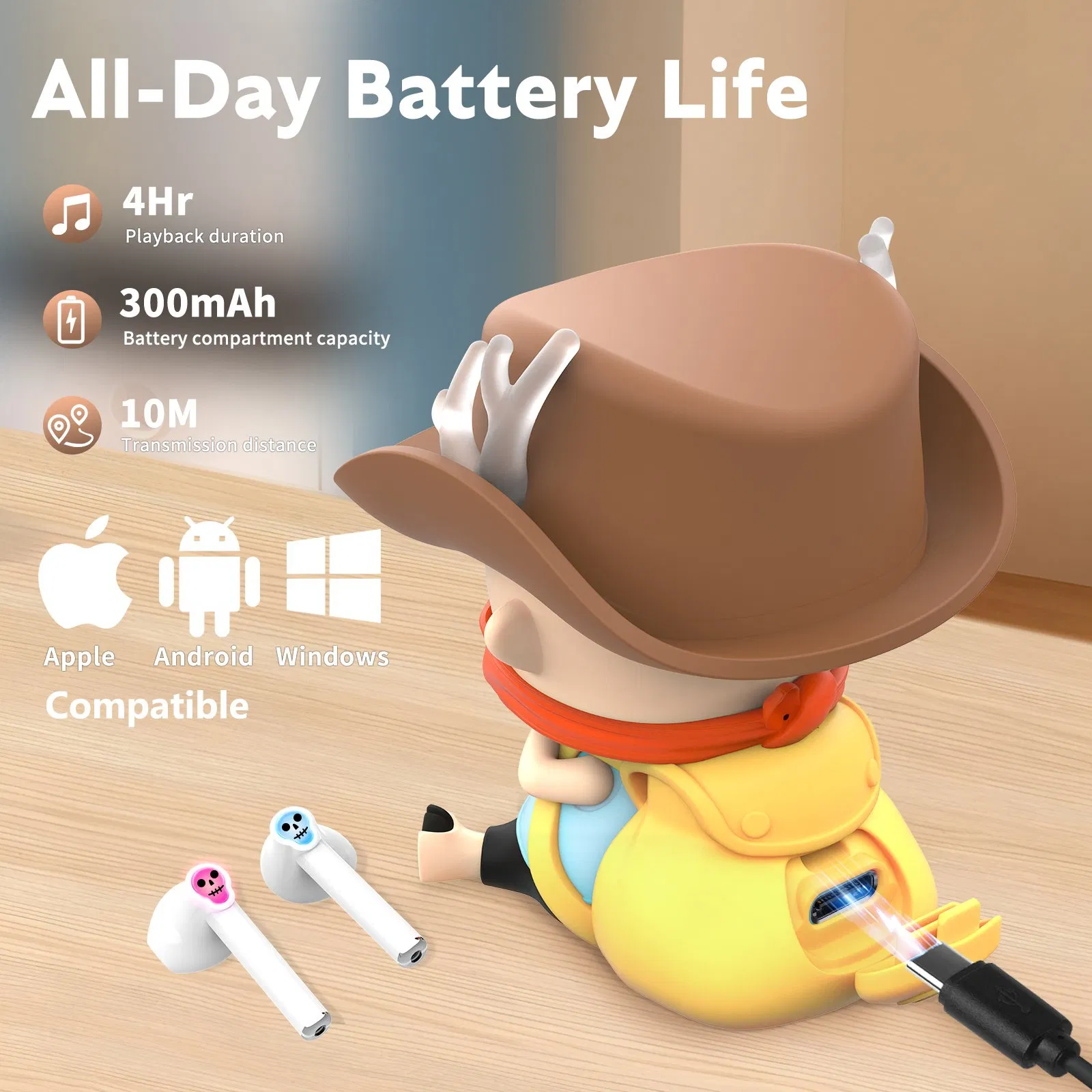 Наушники Kotion Each RS3 TWS с шумоподавлением, черные