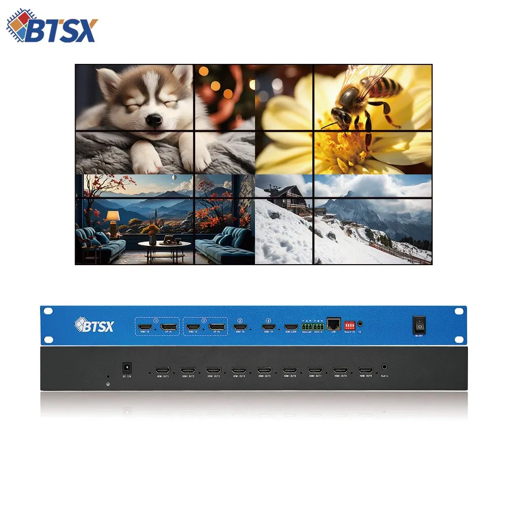 Контроллер видео-стены 4K60 HDMI с аудио-сопровождением