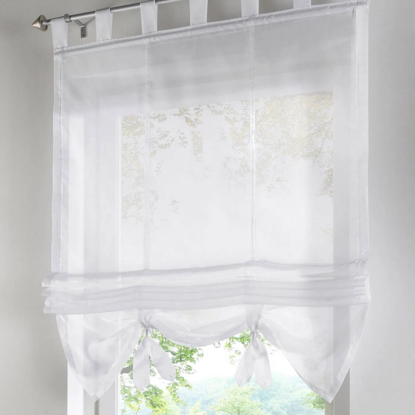 Customer's Requested Color or Size No Screen Sheer Stylish Roman Shade