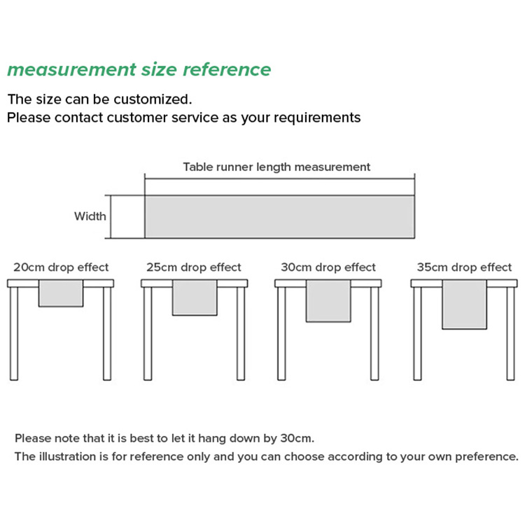 Chinese Custom Luxury Elegant Satin Table Runner for Wedding Events Party