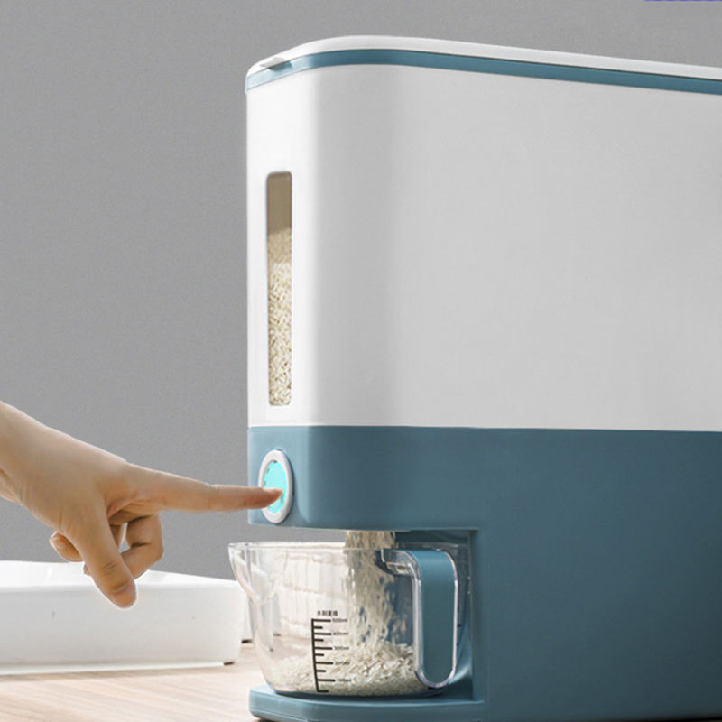 2023 Large Kitchen Dispenser for 12kg Rice and Grain Storage