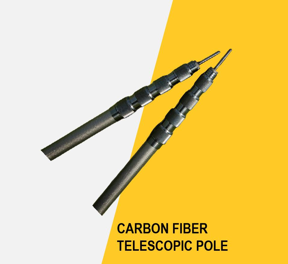 Carbon Fiber Telescopic Pole with High Performance for Customized Gethering