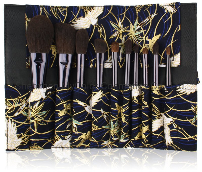 High Quality 10PCS Makeup Brushes Set Angled Eyebrow Foundation Beauty Tools Manufacturer