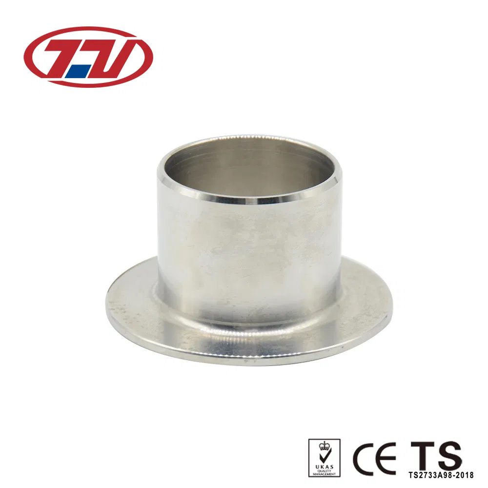 OEM Stainless Steel Sanitary PED Anti-Corrosion Weld Stub End with Flanges