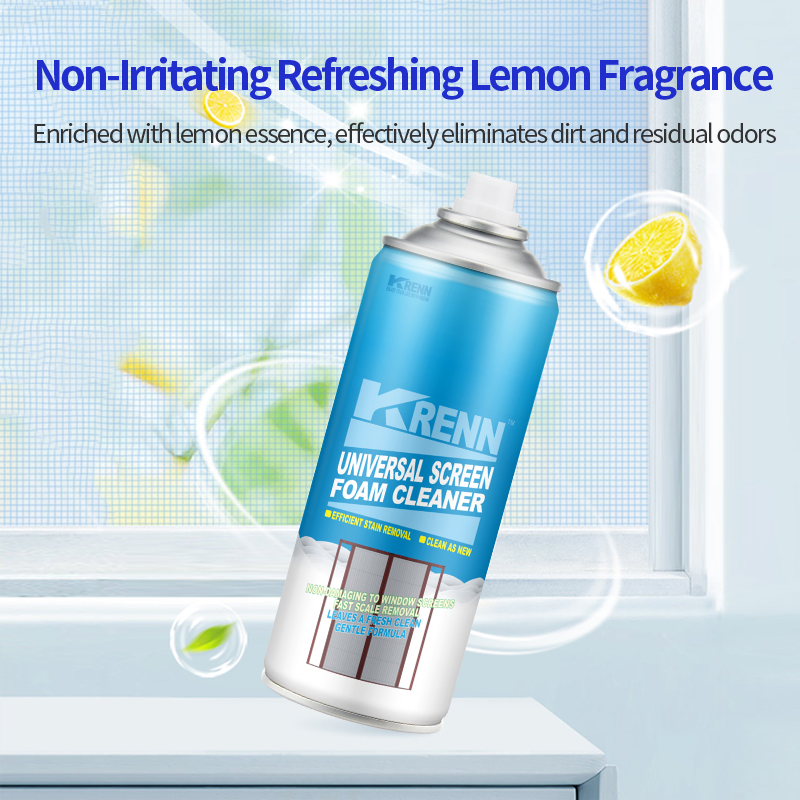 Krenn Multi Purpose Mosquito Net Foaming Window Screen Cleaner Spray Screen Window Foam Cleaner
