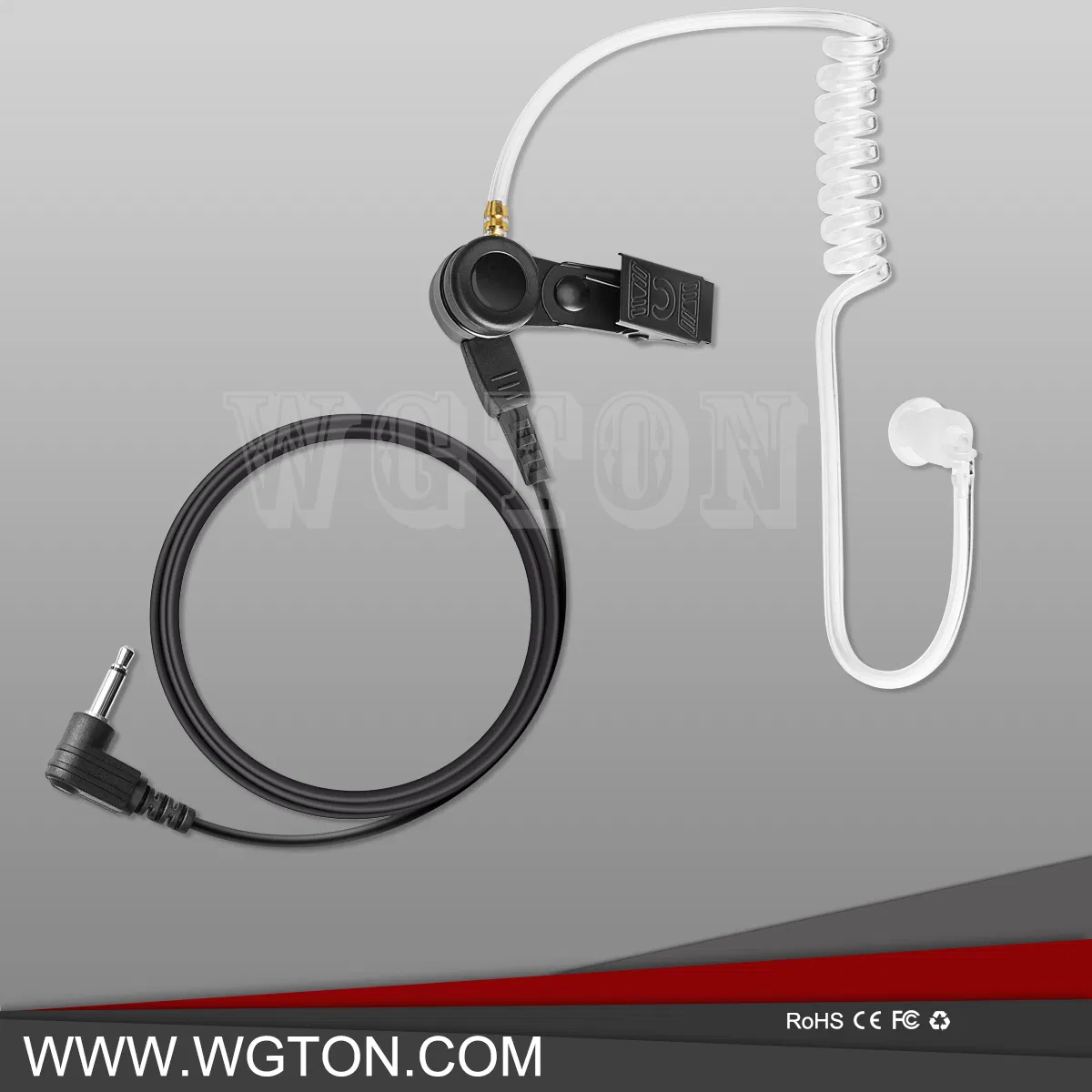 Скрытый наушник-вкладыш для рации с шумоподавлением