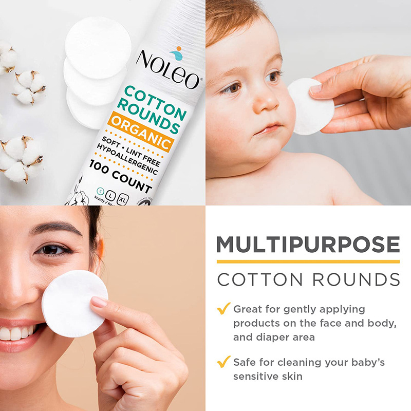 Factory Direct Supply Disposable Beauty Make-up Remover Three Layers of Cotton Pads