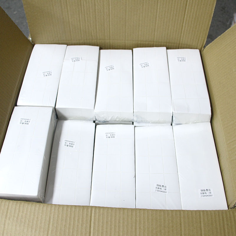 Zebra Compatible Labels in Stack Direct Thermal Labels Fanfold 4"X 6"Shipping Label