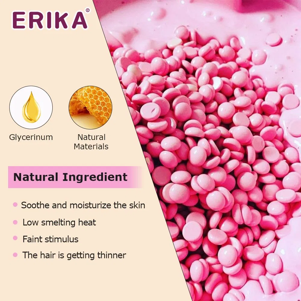 500g Azulene Enhanced Hard Wax Beans for Sensitive Skin Calming Redness Relief Professional Depilation