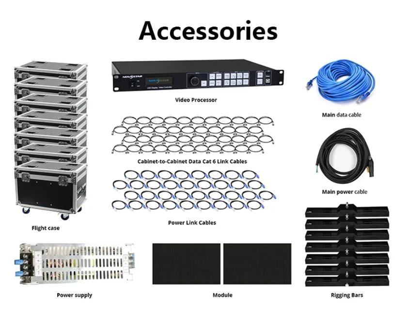 Full Color7680Hz LED Video Wall Indoor Outdoor Rental Events Church Stage