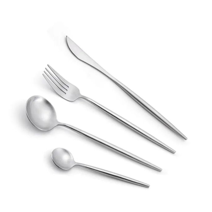 Wedding Hotel Restaurant Dinner Sliver Stainless Steel Silverware Cutlery Set
