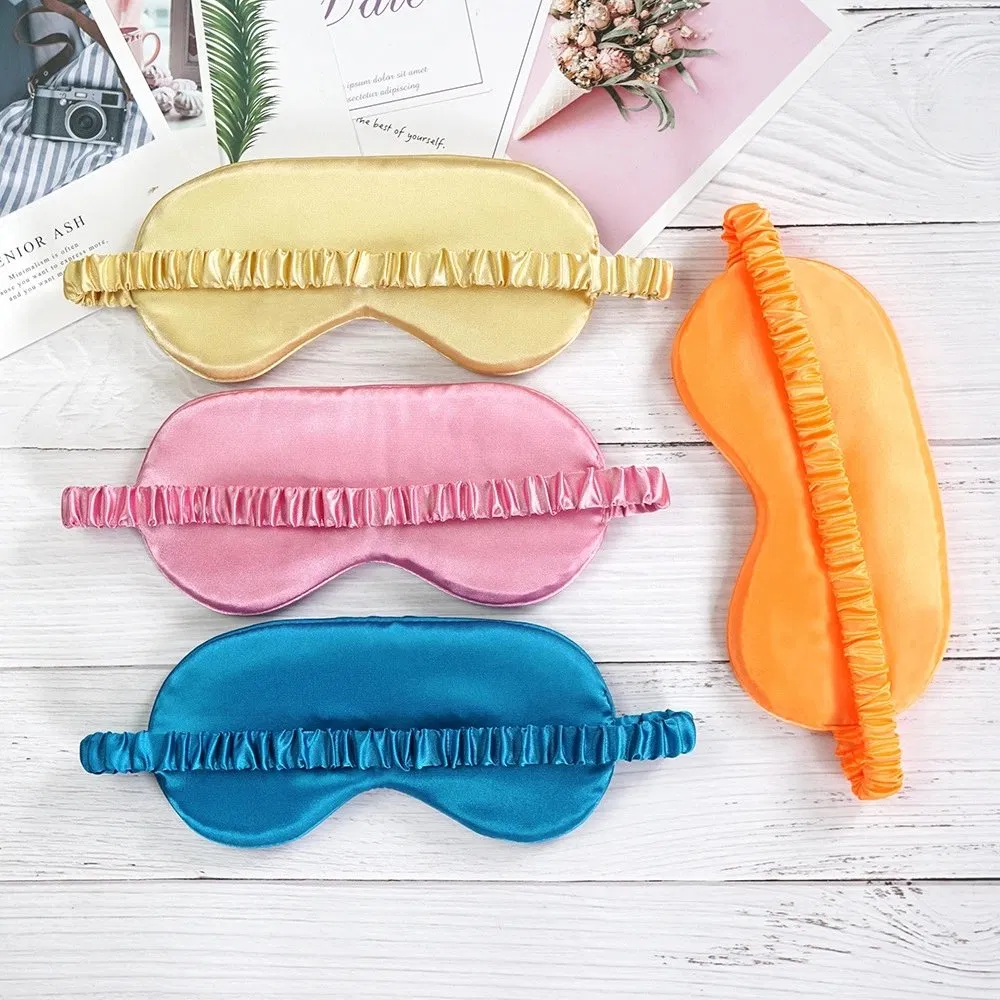 Sleep Eyeshade Pure-Colour with Loose Band Silk Eye Patch