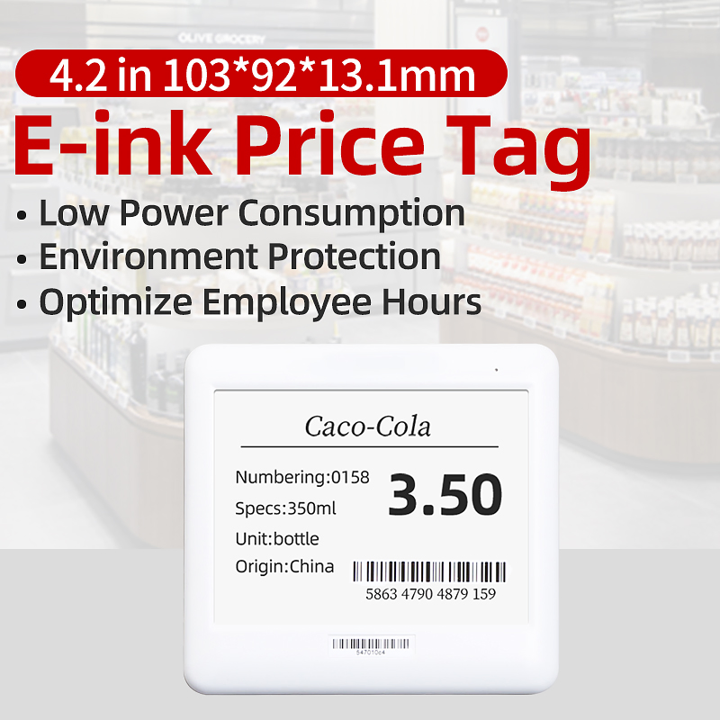 4.2 Inch Electronic Shelf Labels Price Tag for Industrial Production