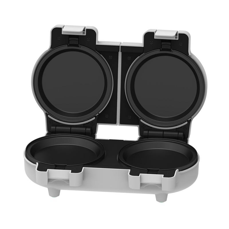 Stainless Steel Snack Maker for Mini Donuts and Dual Waffles