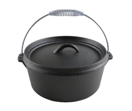 Чугунный казан для кемпинга Heavy-Duty, 3 кварты