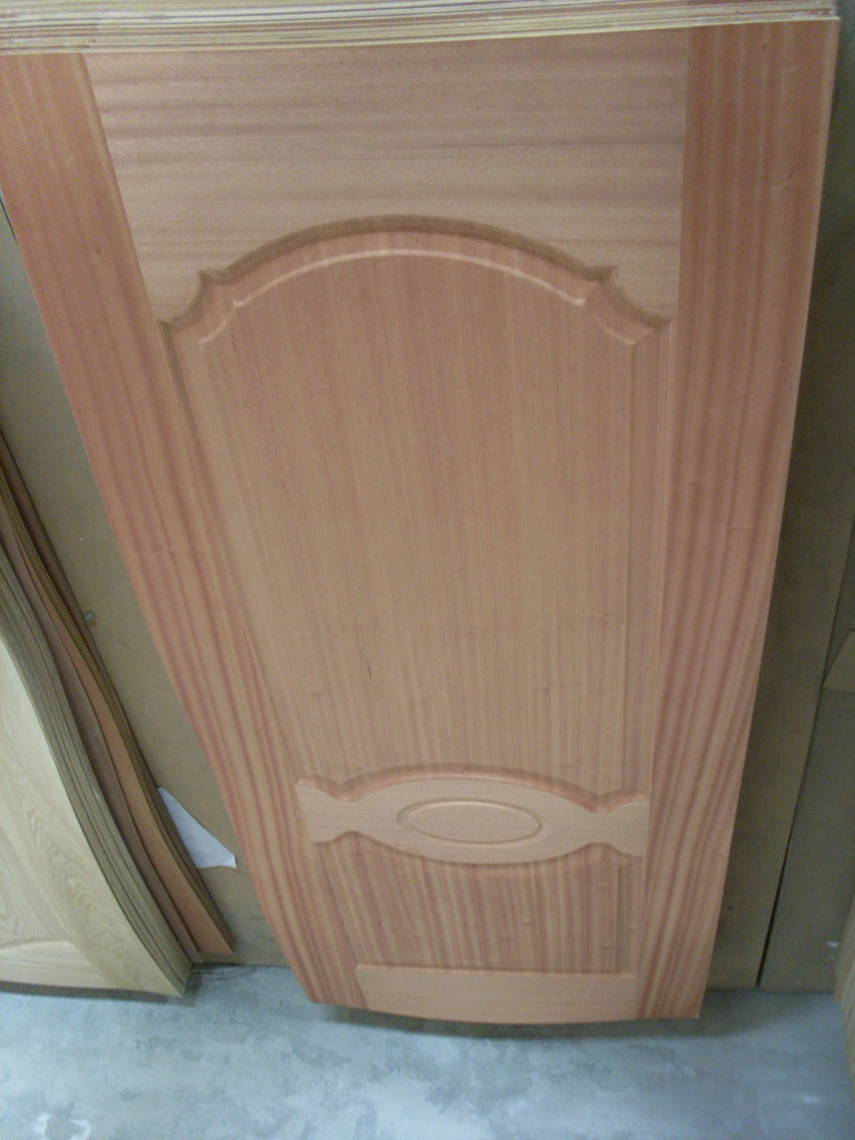 Natural Veneer and Melamine HDF Core Doorskin