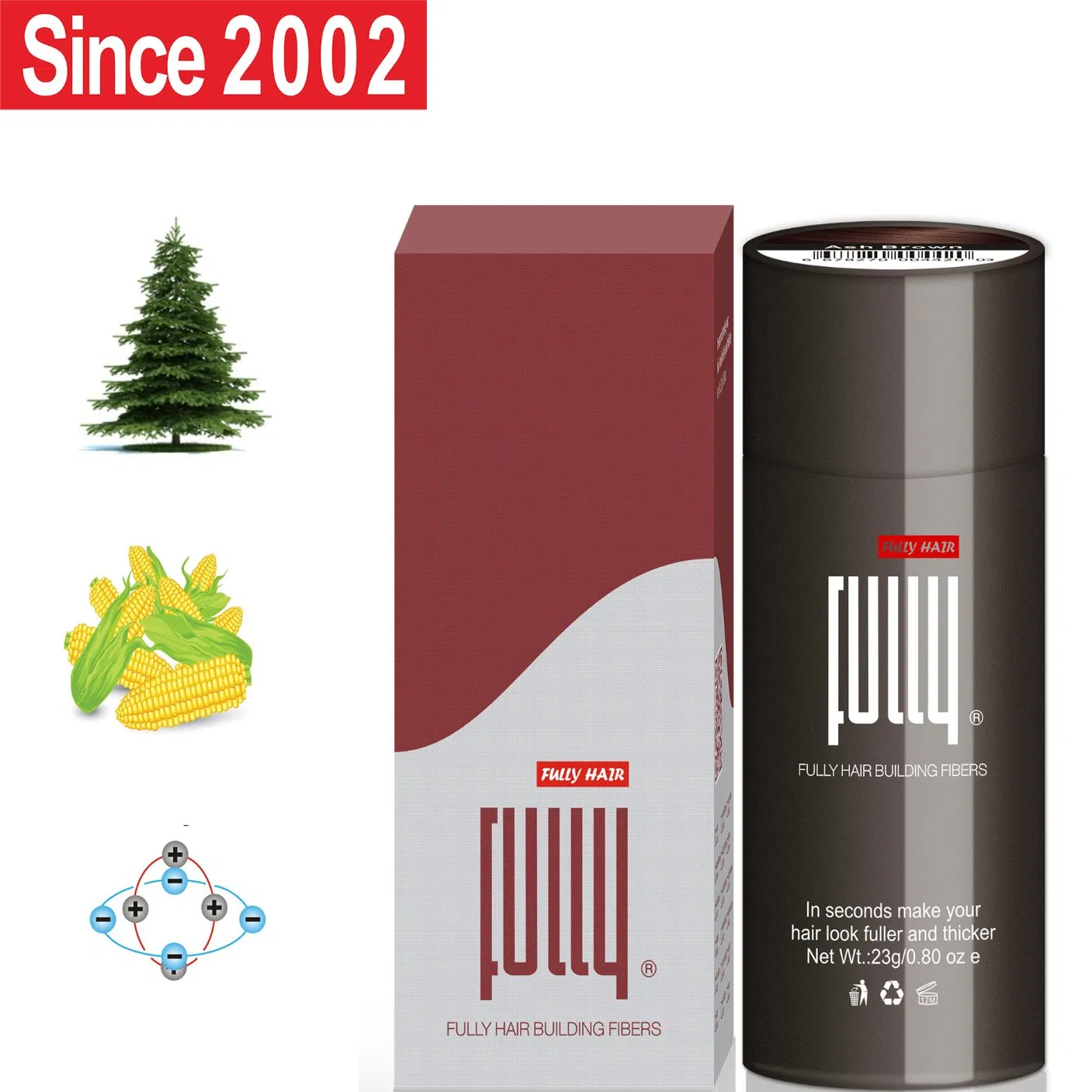 Fully OEM Private Label Customized Services Hair Building Fiber