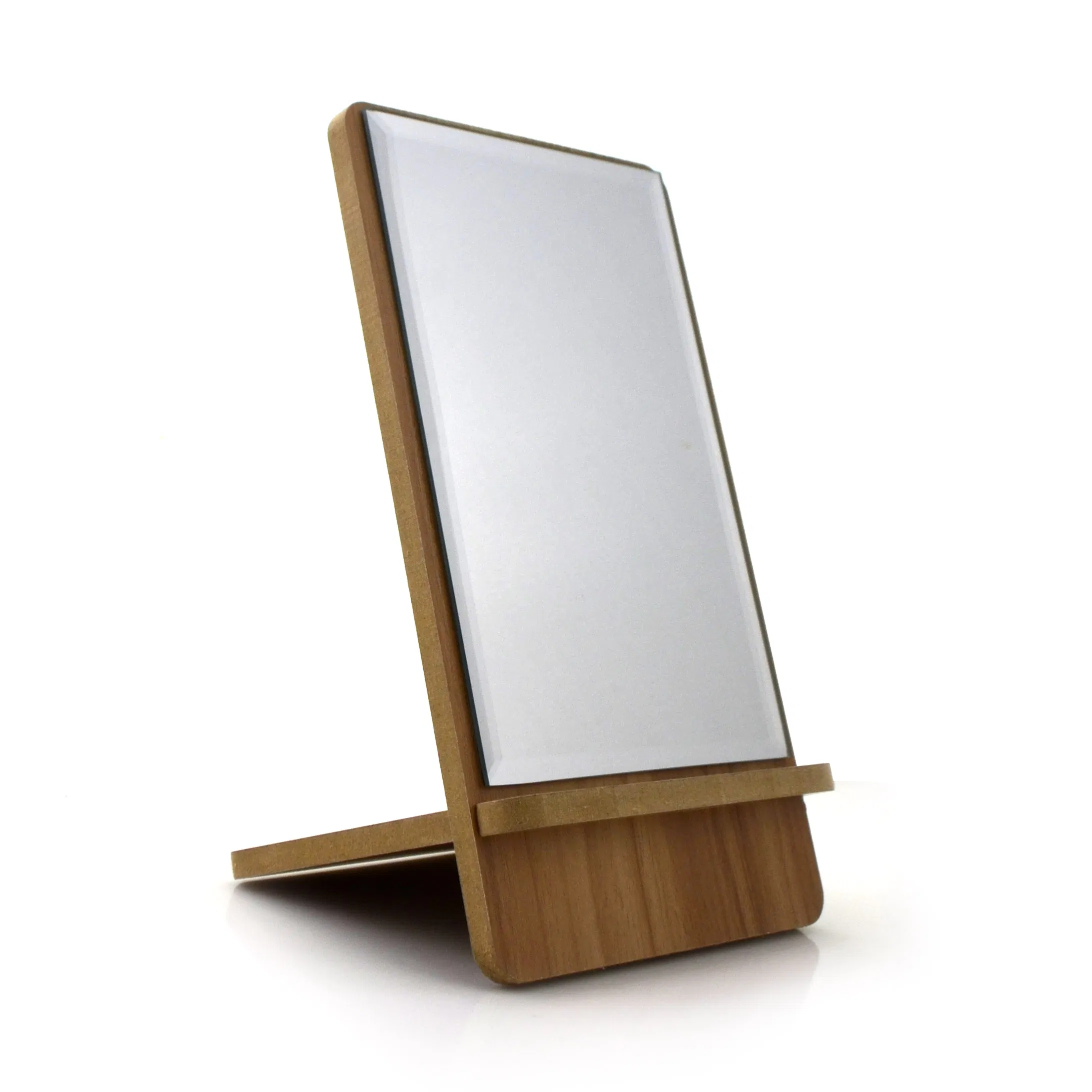 Rectangle Wooden Table Makeup Mirror Standing Student Desktop Cosmetic Mirror