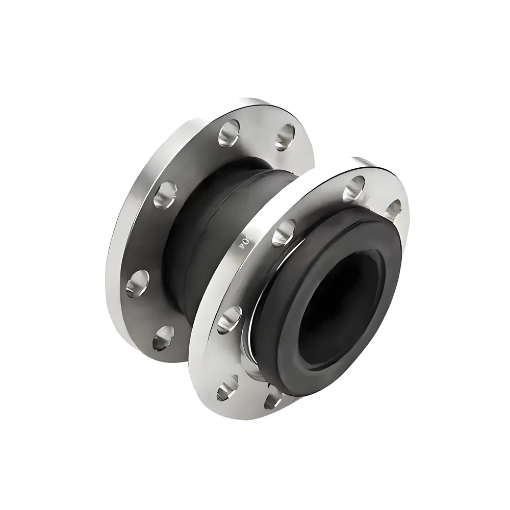 DN200 Stainless Steel Flexible Flanged Double Sphere Rubber Expansion Bellow Joint Manufacuter