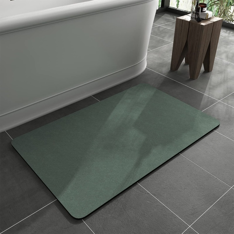 High Quality Customizable Multifunctional Solid Color Mat Diatomite Quick-Drying Anti-Slip Bath Mat
