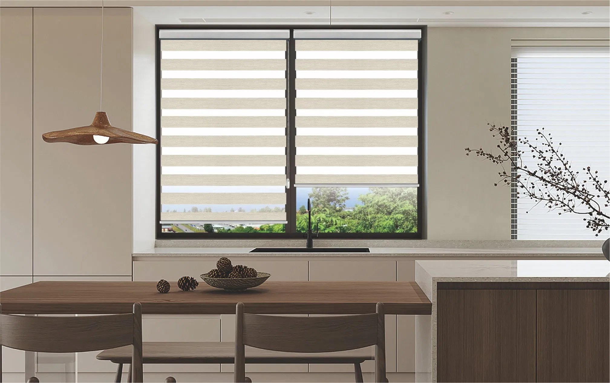 Premium Zebra Blinds Fabric with Advanced Light Control System