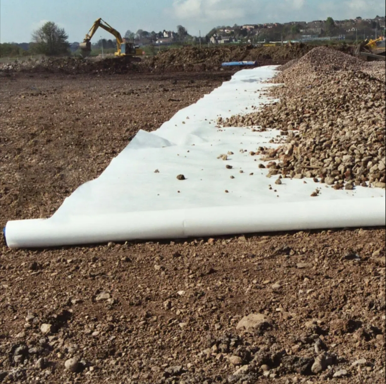 400g Filament Fabric Geotextile for Road Reinforcement and Slope of Fish Pond Liner Protection