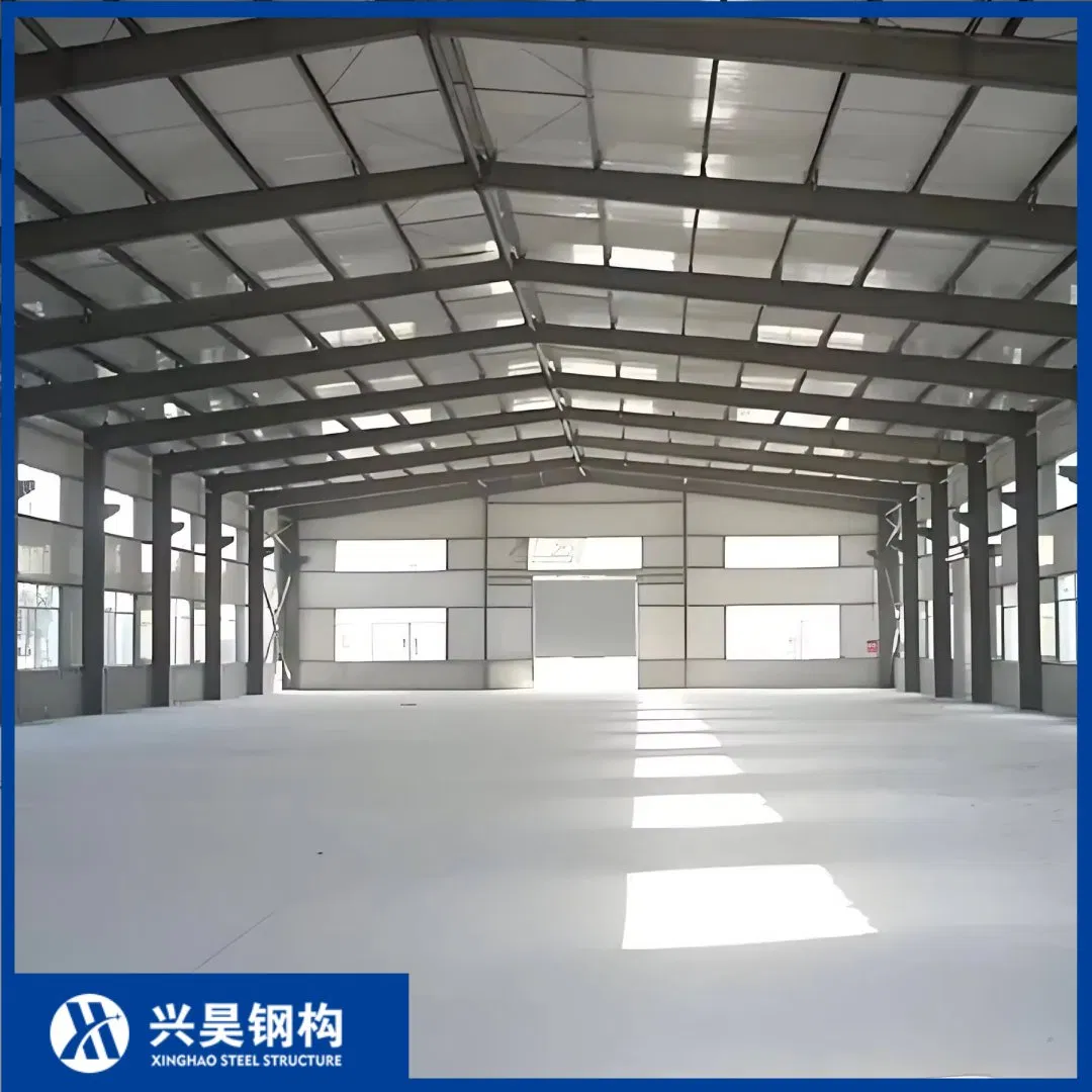 Fireproof Corrugated Sandwich Panel Cladding Steel Workshop Prefabricated/Prefab Industrial Metals Warehouse Heavy Steel Structure Workshop