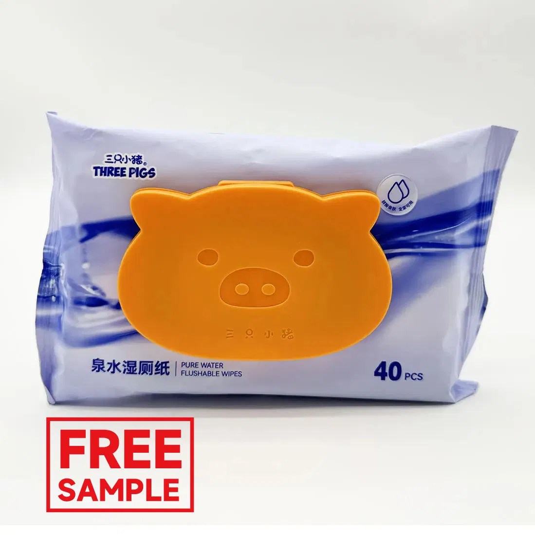 Three Pigs OEM ODM Flushable & Plant-Based Wipes with Botanicals, Dispenser for at Home Use Safe Quanzhou Factory Wholesale