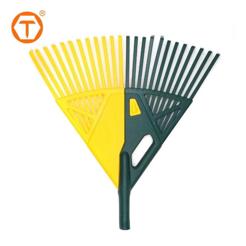 24 Teeth 2 in 1 Outdoor Garden Lawn Rake Leaf Grabber Rake