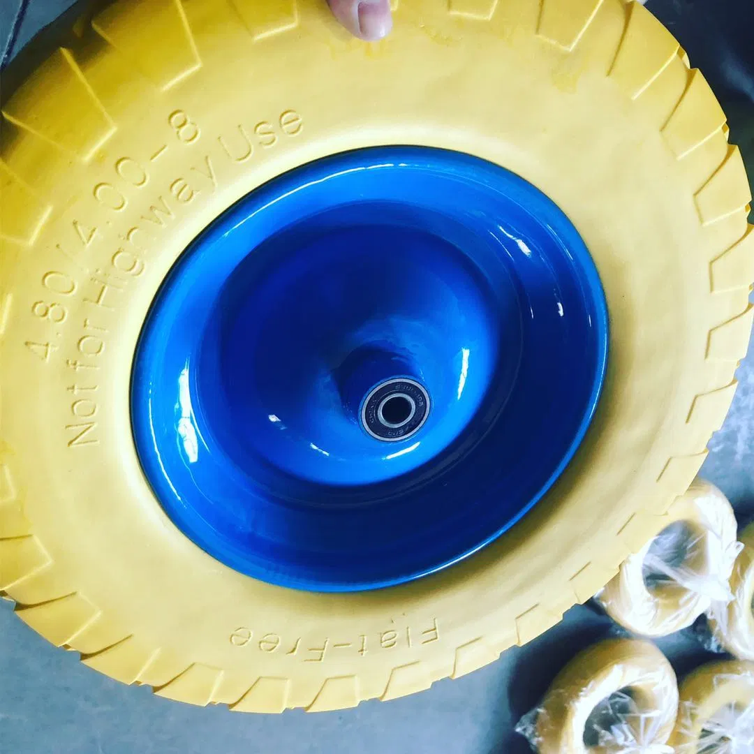 High Quality 4.00-8 PU Solid Foam Wheelbarrow Wheel