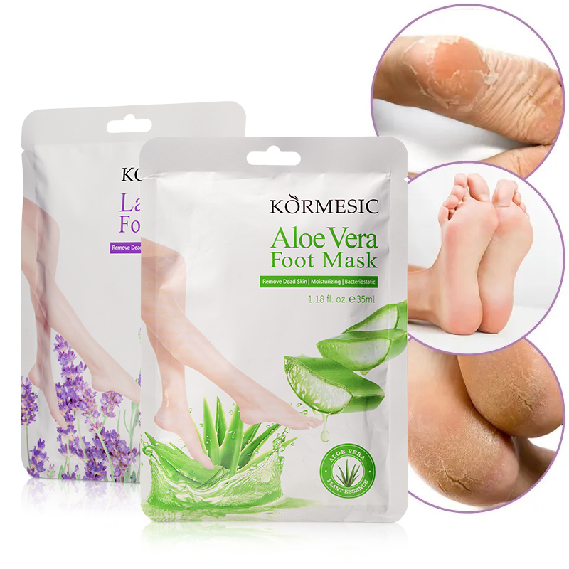 OEM ODM Private Label Foot Peeling Mask Aloe Vera Moisturizing Repair Collagen Foot Mask