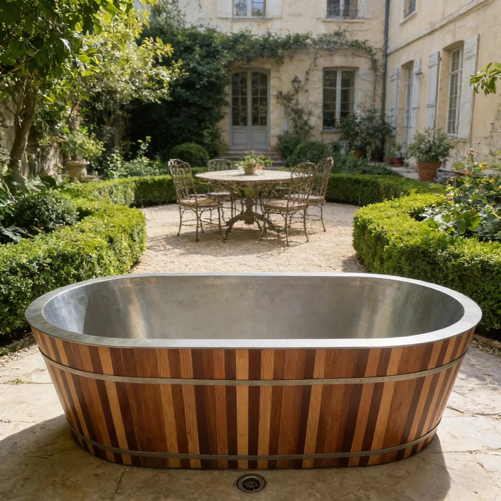 Деревянная ледяная ванна с чиллером из кедра