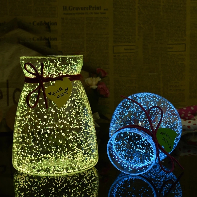10/30g Luminous Sand Stone Fluorescent Gravel Glow in Dark Patio Garden Decoration DIY Starry Wishing Bottle Fish Tank Ornaments