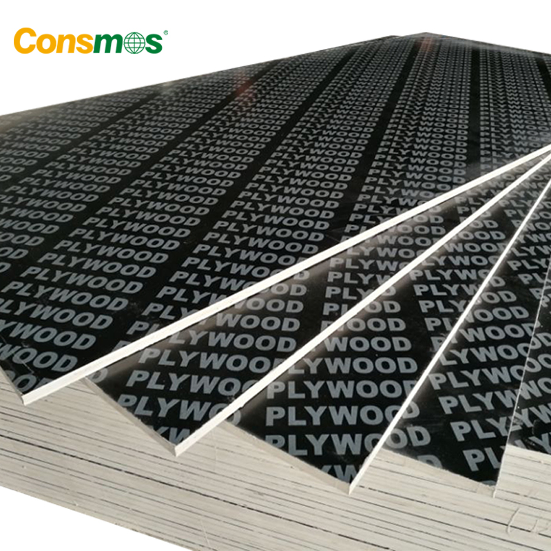 Consmos 1220X2440mm 18mm Marine Concrete Construction Formwork Waterproof WBP Phenolic Glue Black/Brown Film Faced Shuttering Plywood Board Price