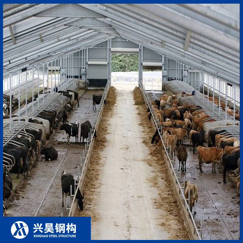 Seismic-Resistant Steel Portal Frame Prefab Metal Storage Farming Equipment Steel Structure Sheep/Goat/Pig/Hog/Cattle/Cow/Poultry House/Shed