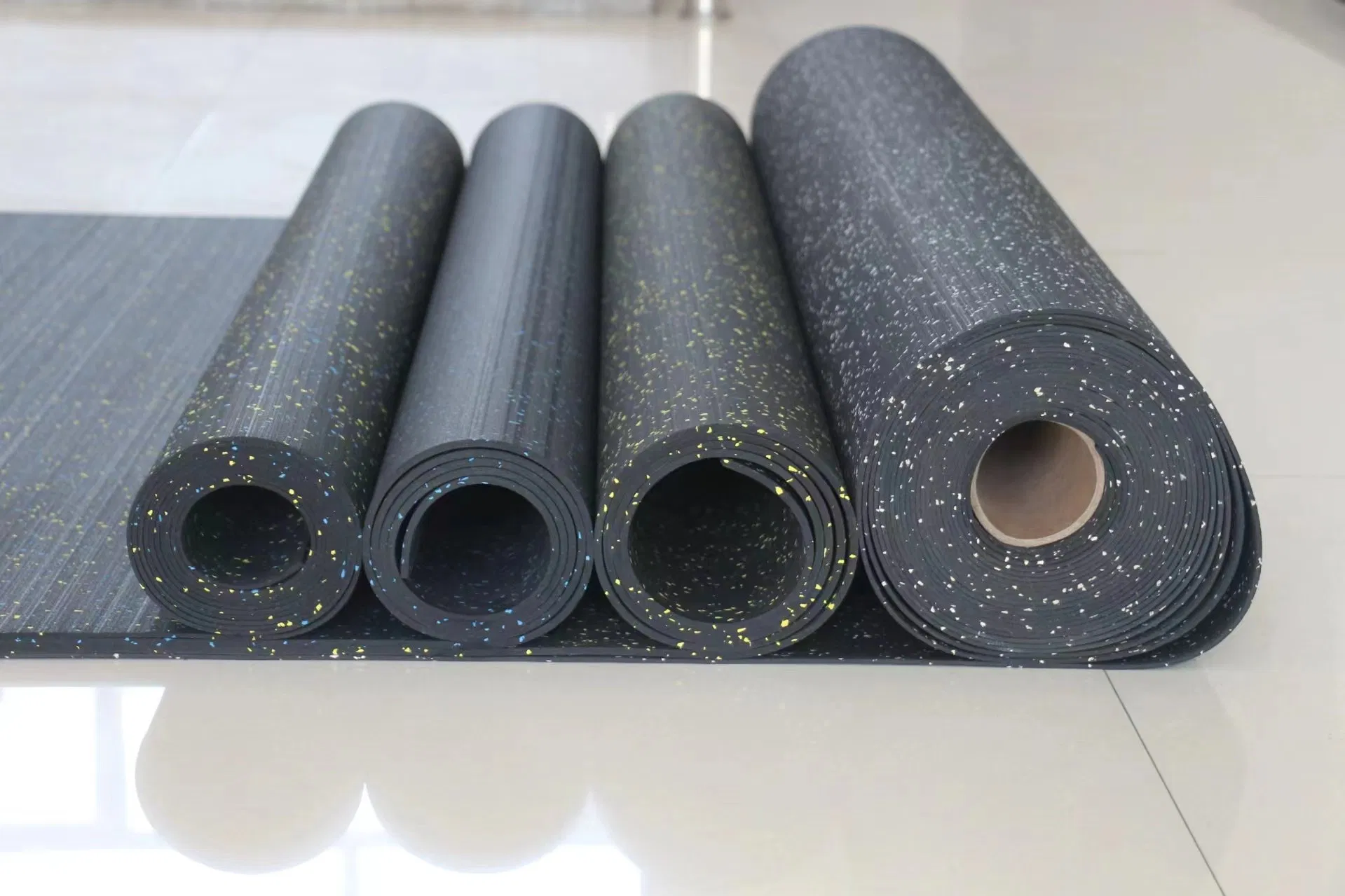 Rubber 8mm 10% Color High Impact Commercial Rubber Gym Flooring Roll