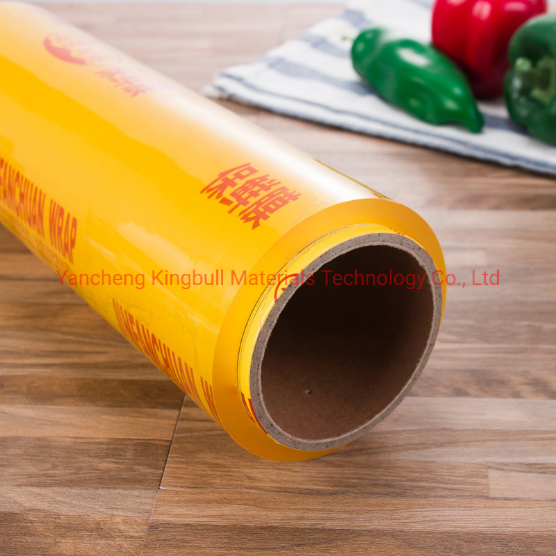 PE Film Price Cling Film Supermarket Use Food Grade PE Cling Film with Dispenser Cutter Box