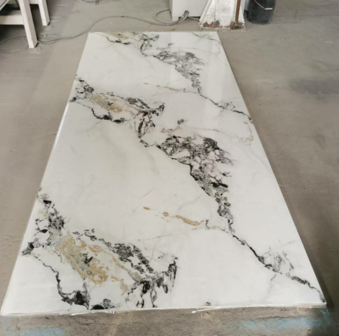 2025 Highly Recommended Waterproof PVC UV Marble Sheet PVC Marble Wall Panel