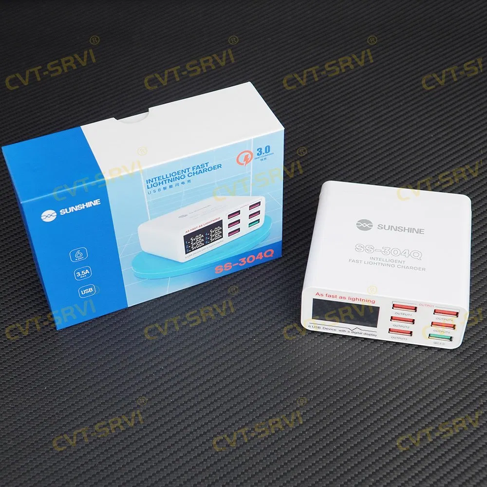 Sunshine Ss-304q Intelligent Fast Lightning Charger Power Supply for Charging Mobile Phones Electronic Equipments Fuente De Alimentacion De Carga