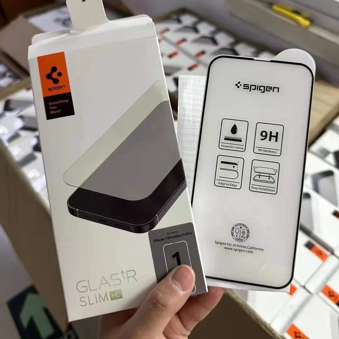 Tempered Glass Spigen Film Artifact iPhone 12 13 15 16 17 14 Promax Anti-Peeping Film Artifact Spi Gen HD Screen Protector