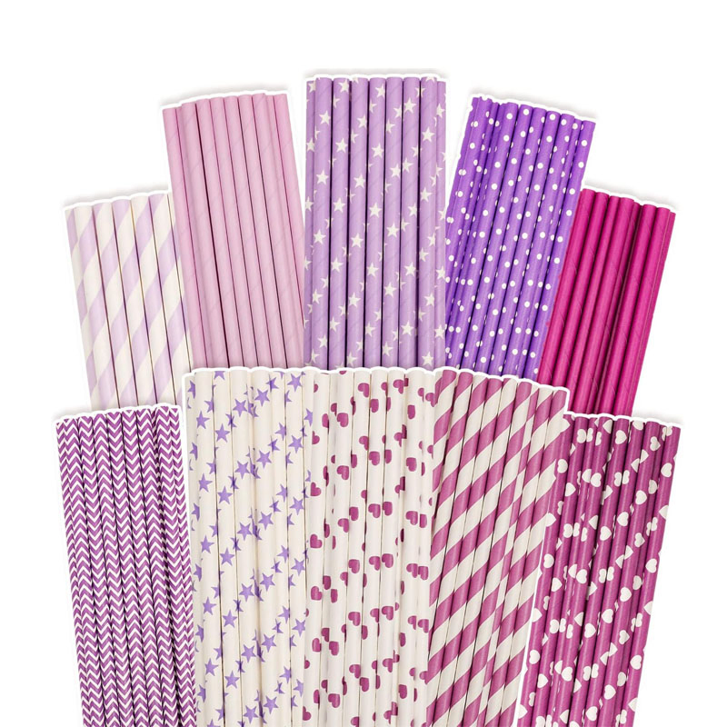 Hot Sale High Quality Manufacturers Disposable Color Paper Straws Biodegradable Paper Straw Drinking