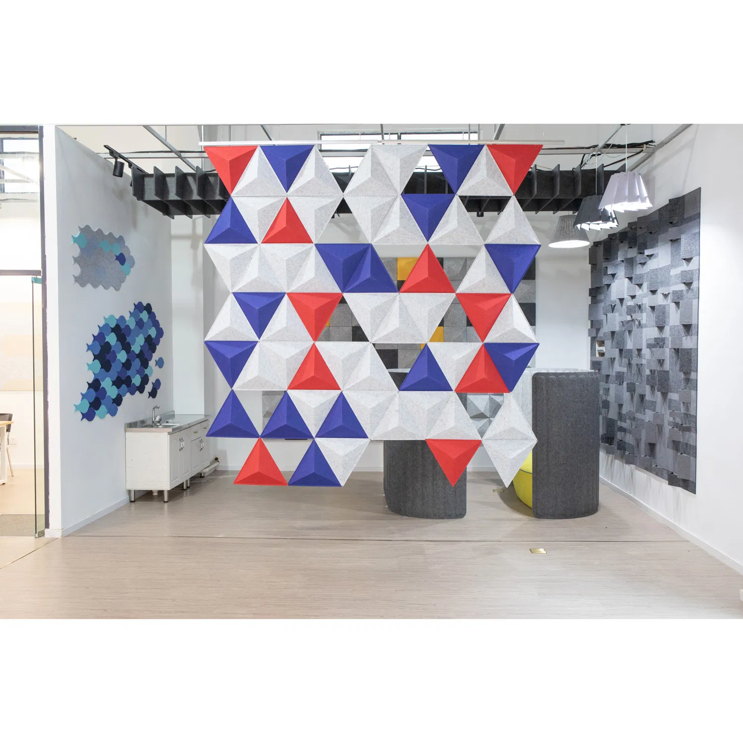 3D Soft Ceiling Acoustic Panels