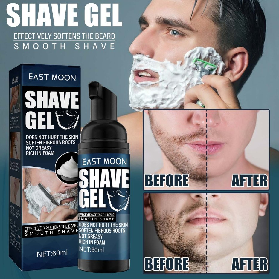 Online Wholesale in Stock Promotion Fresh Scent Clear Shaving Gel with Skin Replenishing Vitamin E and Soothing Aloe Vera Sensitive Skin Moisturizer Shave Gel