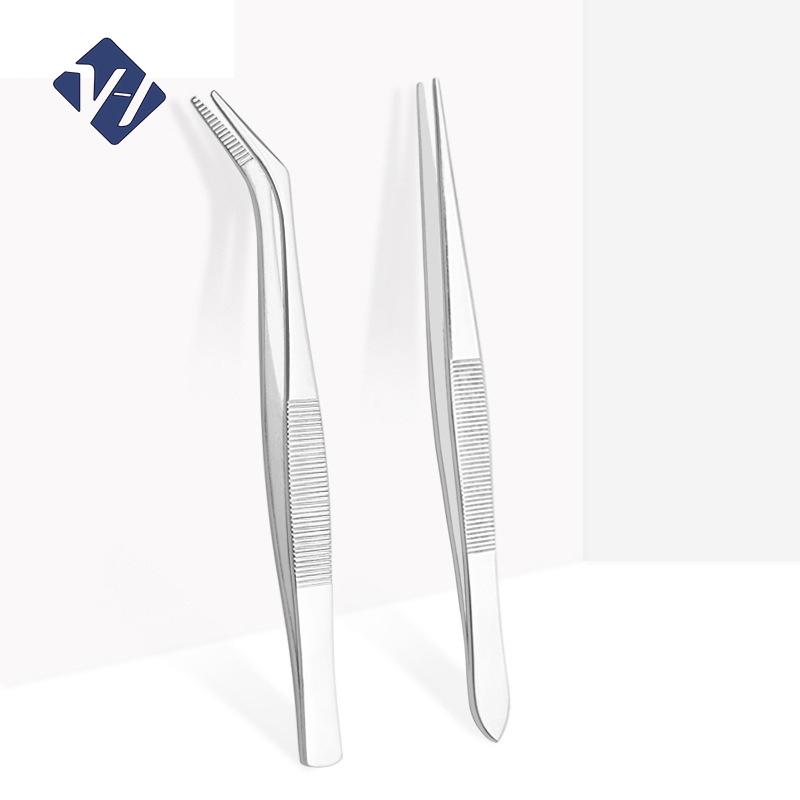 Stainless Steel Anti-Static Eyelash Eyebrow Tweezers Durable Tweezers Extension Tool